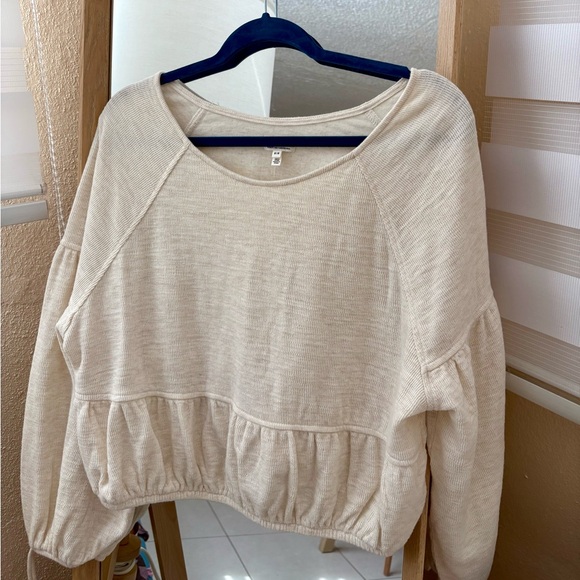 Aerie Cream Blouse - Picture 3 of 5